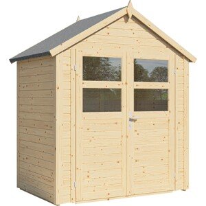 Bertilo Záhradný domček Visby 1, prírodný, 121 x 181 cm