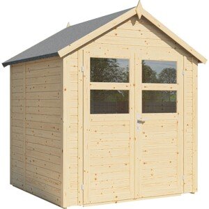 Bertilo Záhradný domček Visby 2, prírodný, 175 x 181 cm