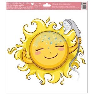 Anjel Přerov Dekoračná okenná fólia slniečka, mix dekorov, 30 x 33,5 cm