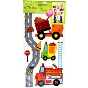 Anjel Přerov Samolepky na stenu detský meter cesty s autami 120 x 32 cm