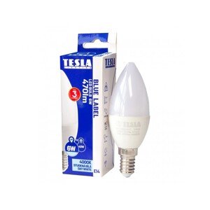 Tesla Lighting LED žiarovka Candle E14, 6 W, 470 lm, 4000 K