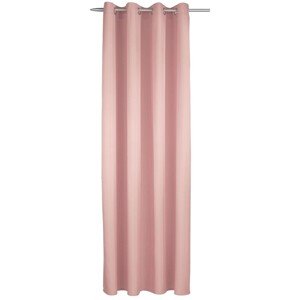 Albani Taftový záves s krúžkami ružový 240 x 135 cm