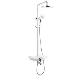 Sanotechnik Sprchový set AS703 biely 91-126 x 56,4 cm