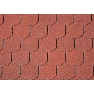 Onduline Asfaltový šindeľ Bardoline CLASSIC bobrovka, červená, 2 m2