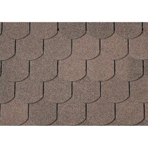 Onduline Asfaltový šindeľ Bardoline CLASSIC bobrovka, hnedá, 2 m2