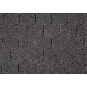 Onduline Asfaltový šindeľ Bardoline CLASSIC bobrovka, čierna, 2 m2