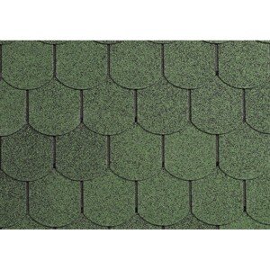 Onduline Asfaltový šindeľ Bardoline CLASSIC bobrovka, zelená, 2 m2