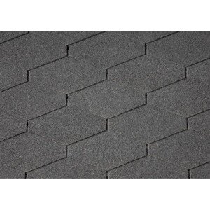 Onduline Asfaltový šindeľ Bardoline CLASSIC triangular, čierny mix, 2 m2