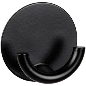Wenko Samolepiaci okrúhly háčik Rondo nerezový, čierna, pr. 5,3 x 2,5 cm
