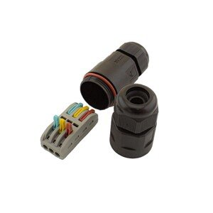 FK Technics Káblová spojka bezskrutková IP68, typ I, 3x2,5mm2, 250V/16A