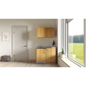 Flex-Well Kuchyňa Nano 100 cm/typ 2 - chladnička/varná doska