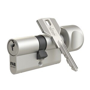 FAB 3*** Gombíková cylindrická vložka 3.02/DKmNs 40+40, 5 kľúčov