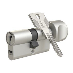 FAB 3***PROFI Gombíková cylindrická vložka 3P.02/DKvNs 45+50, 5 kľúčov