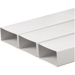 Den Braven Rúra hranatá biela 150 x 75 x 1000 mm