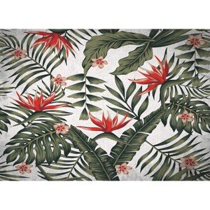 Crearreda Samolepiaca kuchynský panel 67279 červené kvety, 470 x 650 mm