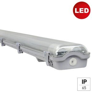 e2 elektro LED svietidlo do vlhka Classic M, 2x18W, 1268 x 88 x 52 mm