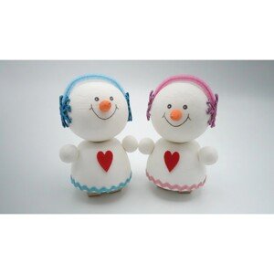 BD-Tova Kreatívna súprava - snehuliaci so slúchadlami, 10,7 cm, 2 ks