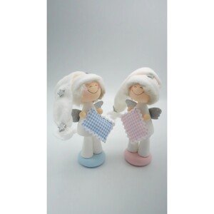 BD-Tova Kreatívna súprava - anjeli s vankúšikom, 18 cm, 2 ks