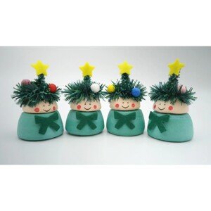 BD-Tova Kreatívna súprava - vianoční škriatkovia, 6,6 cm, 4 ks