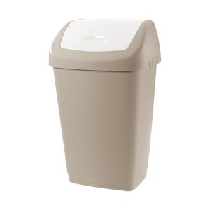 Tontarelli Odpadkový kôš AURORA Swing Bin sivohnedá/biela, 31 x 25 x 52 cm, 25 l