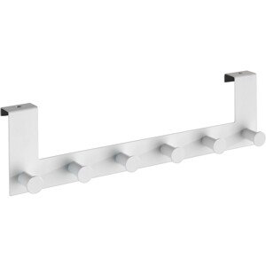Wenko Vešiak na dvere Celano, 6 háčikov, biela 39 x 11 x 5,5 cm