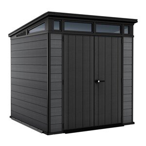 Keter Plastový záhradný domček Cortina 7x7, sivá, 216 x 218 x 226 cm