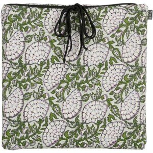 In the Mood Podsedák so šnúrkami Mitchell, zelená, 40 x 40 x 5 cm