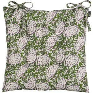 In the Mood Podsedák s látkovými šnúrkami Mitchell, zelená, 46 x 46 x 7 cm