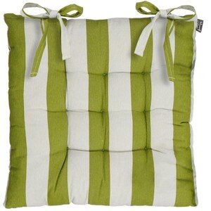 In the Mood Podsedák s látkovými šnúrkami Osborn, zelená, 46 x 46 x 7 cm