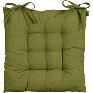 In the Mood Podsedák s látkovými šnúrkami Paddy, zelená, 46 x 46 x 7 cm