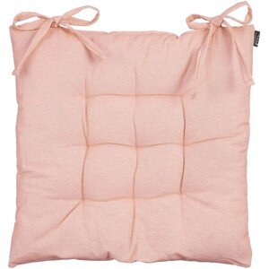 In the Mood Podsedák s látkovými šnúrkami Paddy, ružová, 46 x 46 x 7 cm