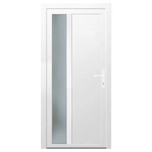 PANTO Plastové vedľajšie vchodové dvere K 511 biele 98 x 198 cm, P