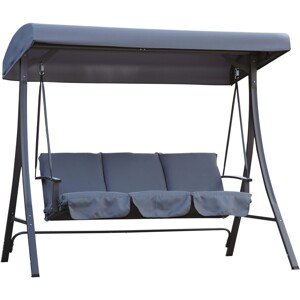 Westside Verandová hojdačka 3-miestna, modrá, 153 x 170 x 110 cm