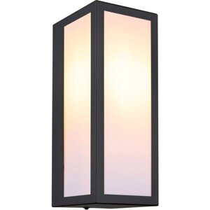 GLOBO Vonkajšie svietidlo GUNDULA opálová E27 60 W 120 x 320 x 140 mm