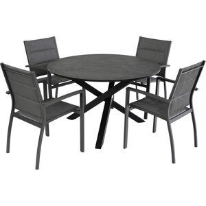 IDEA Zostava záhradného nábytku Baltimora antracitová 5dielna
