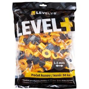 LEVELYS Maticové leveling spony 1,5 mm, 50 ks