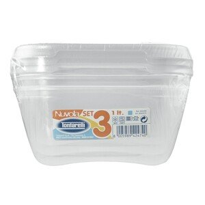 Tontarelli Dóza na potraviny Nuvola, biela, 3 x 1 l