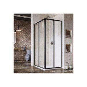 RAVAK 1/2 sprchovacieho kúta Supernova SRV2 90 195, čierna + transparentná