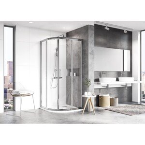 RAVAK Sprchovací kút XP2CP4-80 lesklý chróm + transparentné sklo