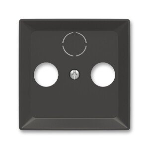 ABB Kryt zásuvky TV+R+SAT Zoni, matná čierna