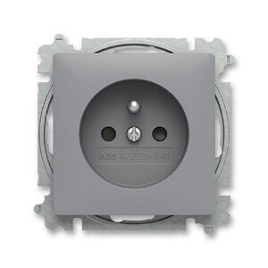 ABB Zásuvka 1-násobná Zoni, sivá
