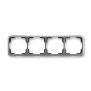 ABB Rámček 4-násobný vodorovný Tango, dymovo sivá