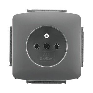 ABB Zásuvka 1 násobná bez rámčeka Tango, dymovo sivá