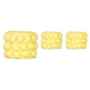 Keramický kvetináč Citrus žltý pr. 6 x 5 cm