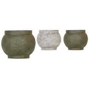 Keramický kvetináč Ancient rôzne farby pr. 9 x 10 cm