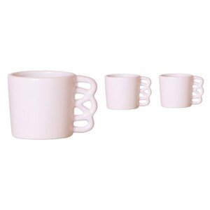 Keramický kvetináč Happy biely pr. 6 x 5 cm