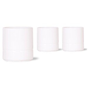 Keramický kvetináč Pastel biely pr. 9 x 10 cm