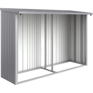 Biohort Zadná stena pre WoodStock 300 strieborná, 288,6 x 1,1 x 196,5 cm