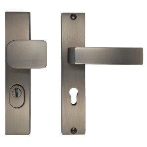 Cobra Štítové ochranné dverné kovanie C201 PZ90 LI/RE prekrytka, titánová