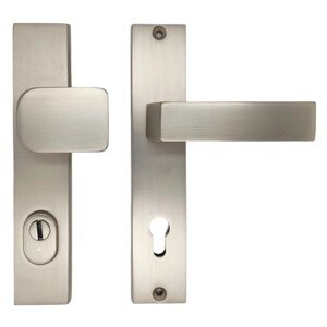 Cobra Štítové ochranné dverné kovanie C201 PZ90 LI/RE prekrytka, mat.nikel nerez